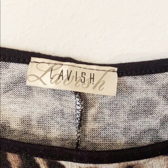 LAVISH Leopard Print Sweater Light Weight Size Large - Picture 5 of 5